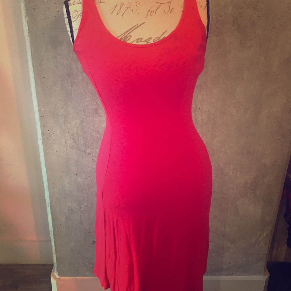 Red Old Navy Dress! Great date night dress!